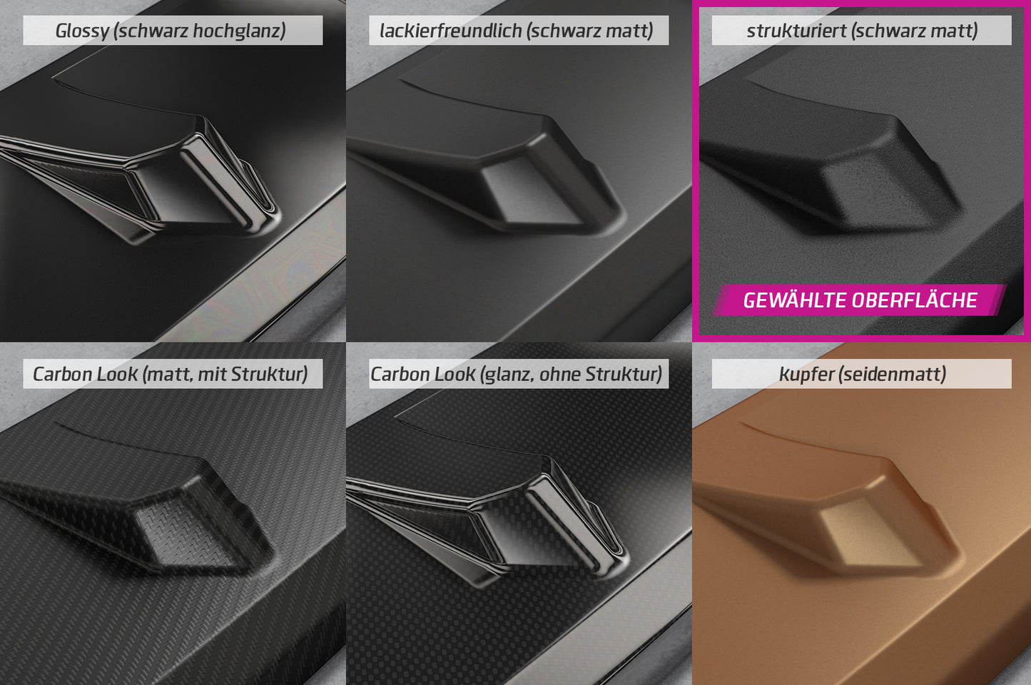 Heckspoiler | Heckflügel mit ABE für BMW 8er / M8 G14 / F91 Cabrio HF767-S