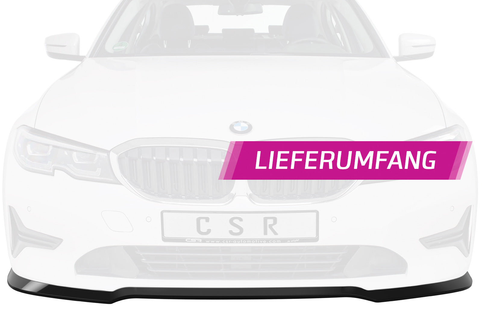 Frontspoiler | Cup-Spoilerlippe mit ABE für BMW 3er G20 Limousine / G21 Touring CSL444