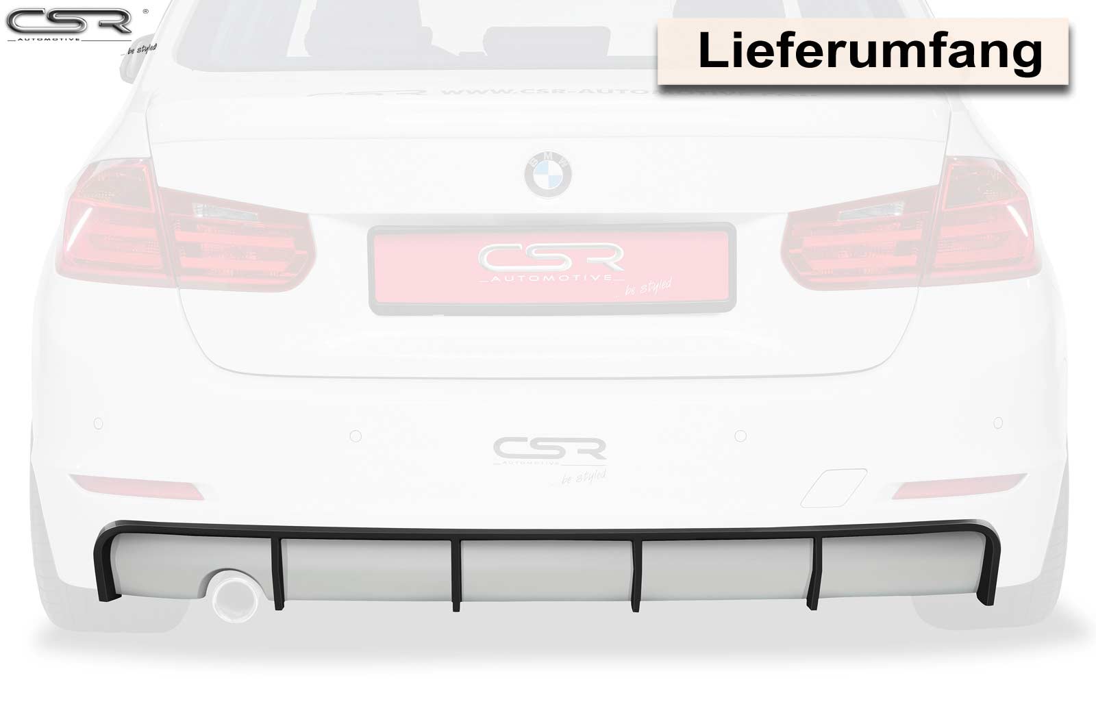 Diffusor | Heckansatz für BMW 3er F30, F31 Limousine/ Touring HA157