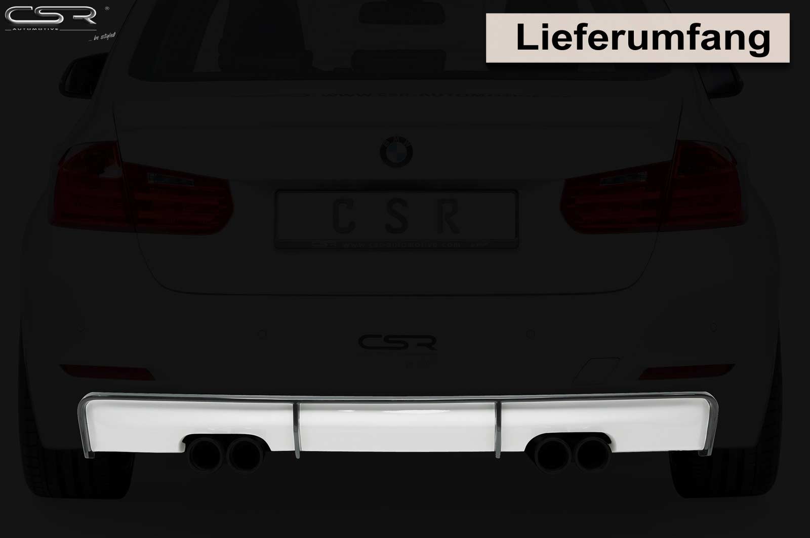 Diffusor | Heckansatz für BMW 3er F30, F31 Limo/Touring HA159