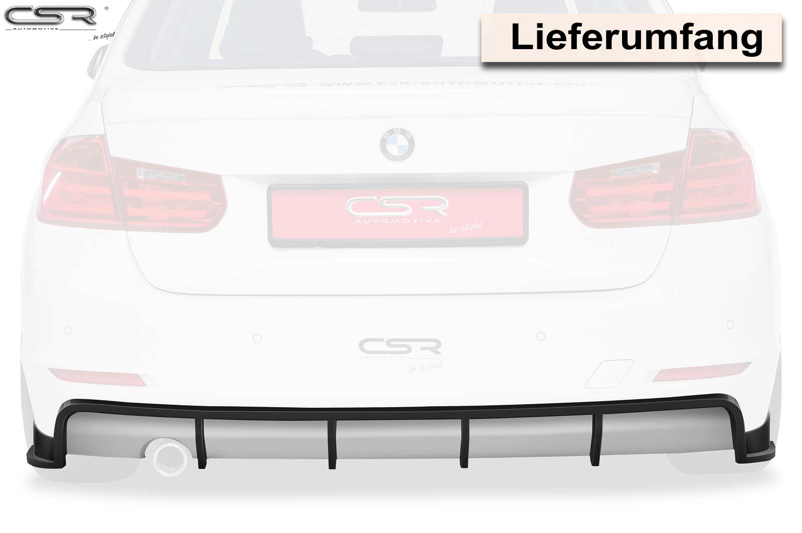 Diffusor | Heckansatz für BMW 3er F30 / F31 Limousine / Touring HA162