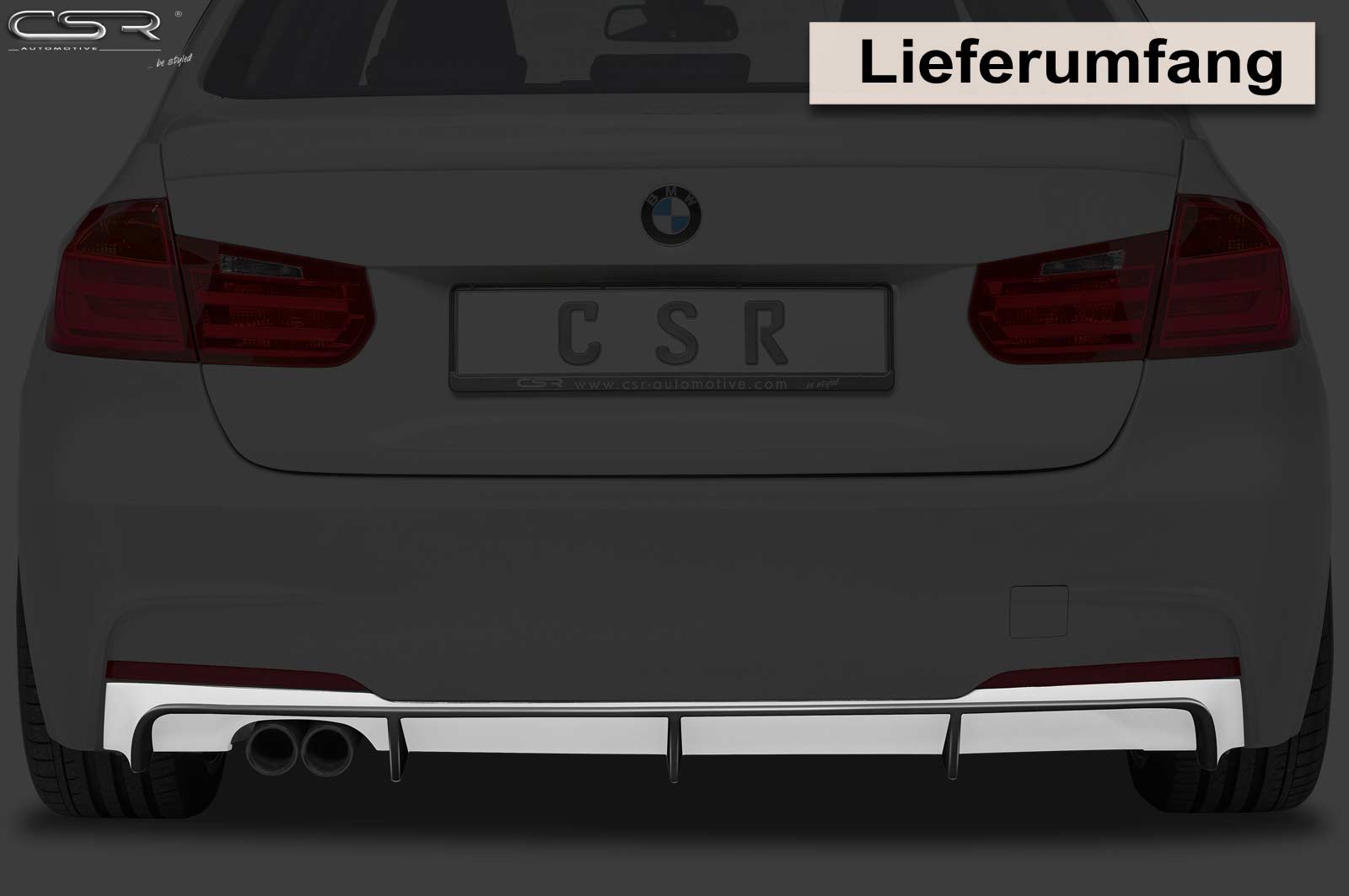 Diffusor | Heckansatz für BMW 3er F30/F31 Limousine/Touring HA163
