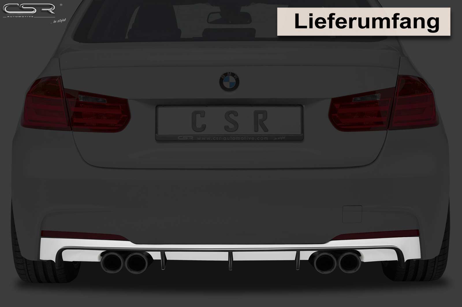 Diffusor | Heckansatz für BMW 3er F30 / F31 Limousine / Touring HA165
