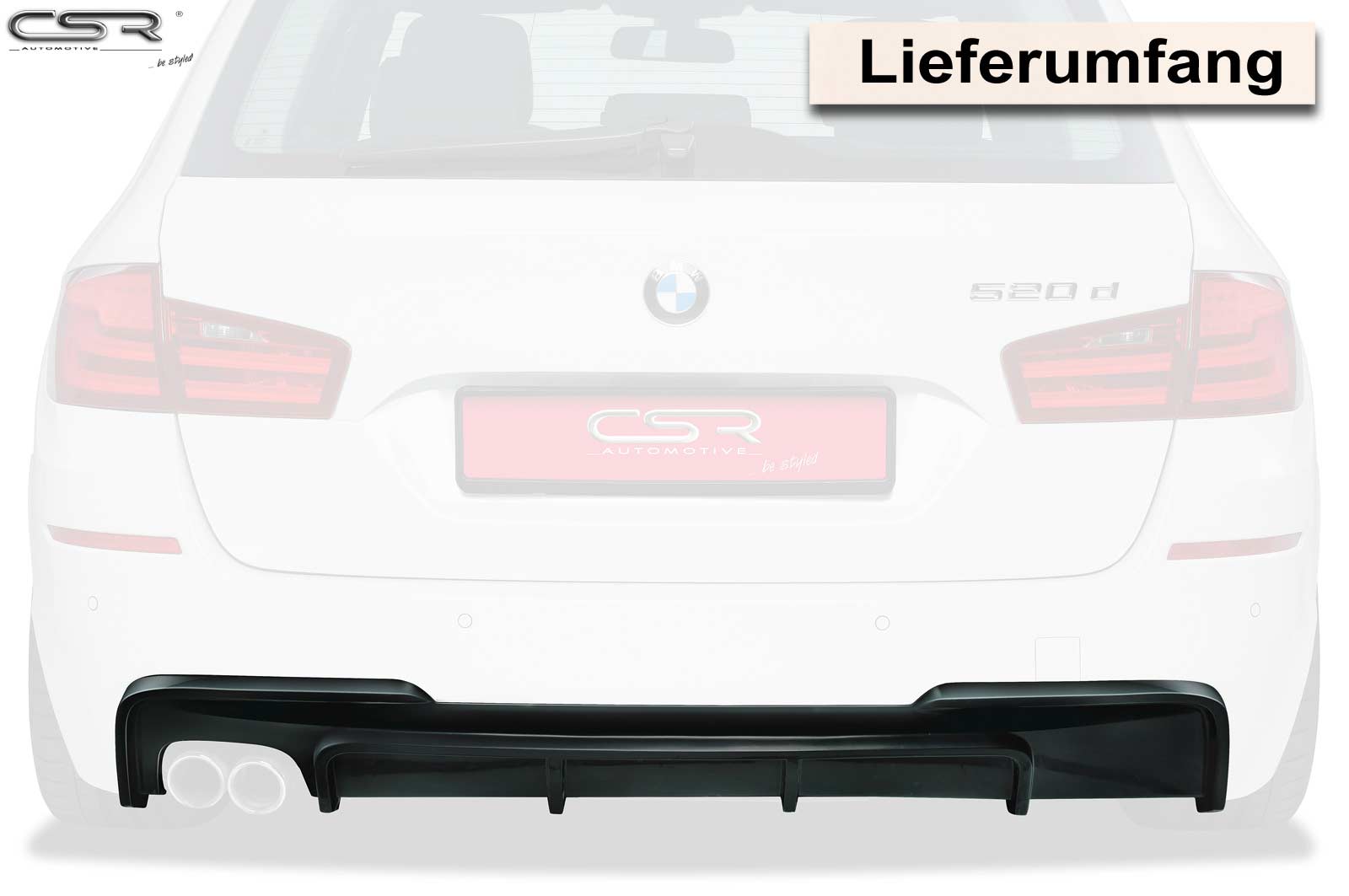Diffusor | Heckansatz für BMW 5er F10/F11 M-Paket HA180