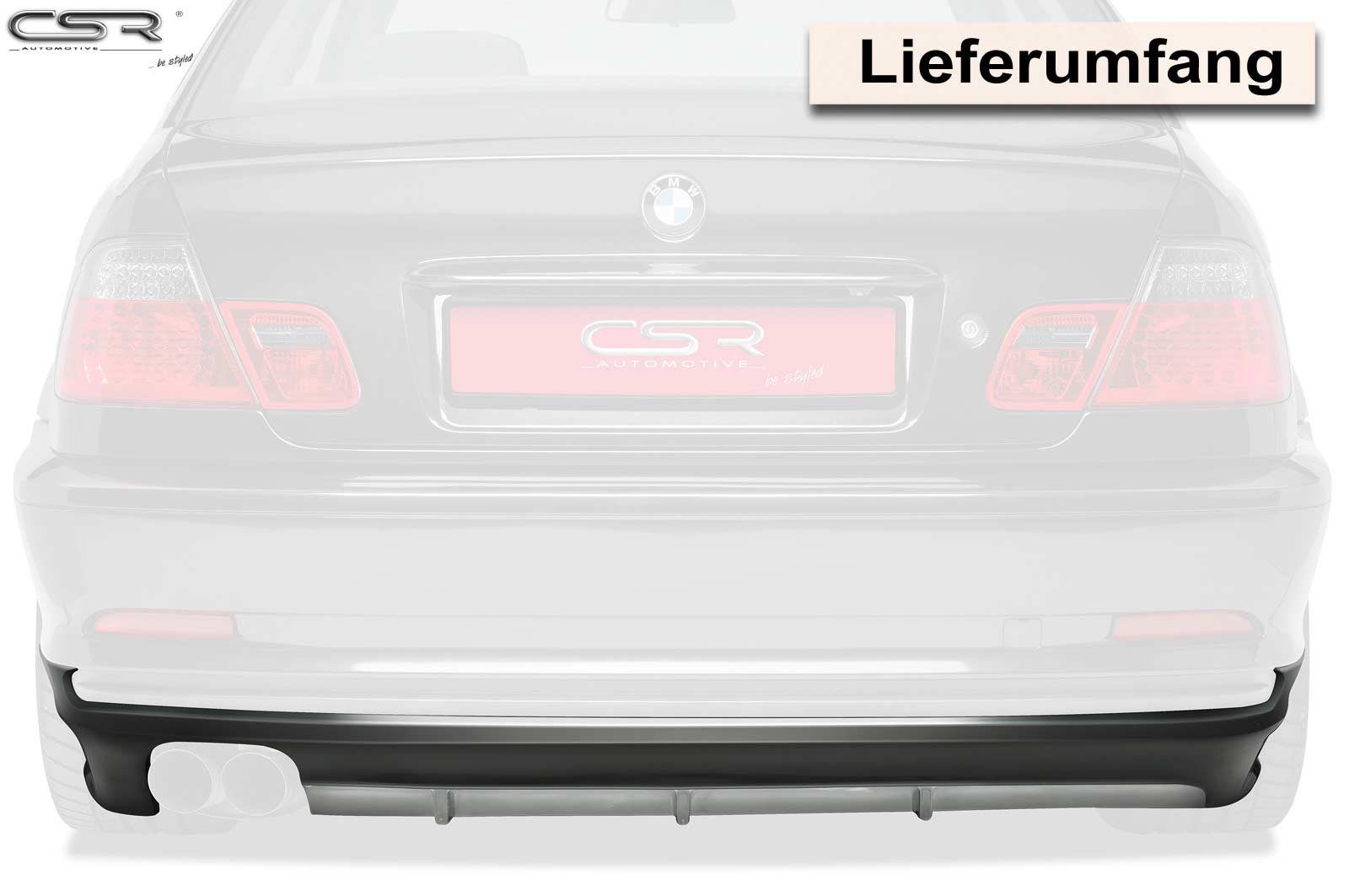 Diffusor | Heckansatz für BMW 3er E46 Coupé/Cabrio HA188
