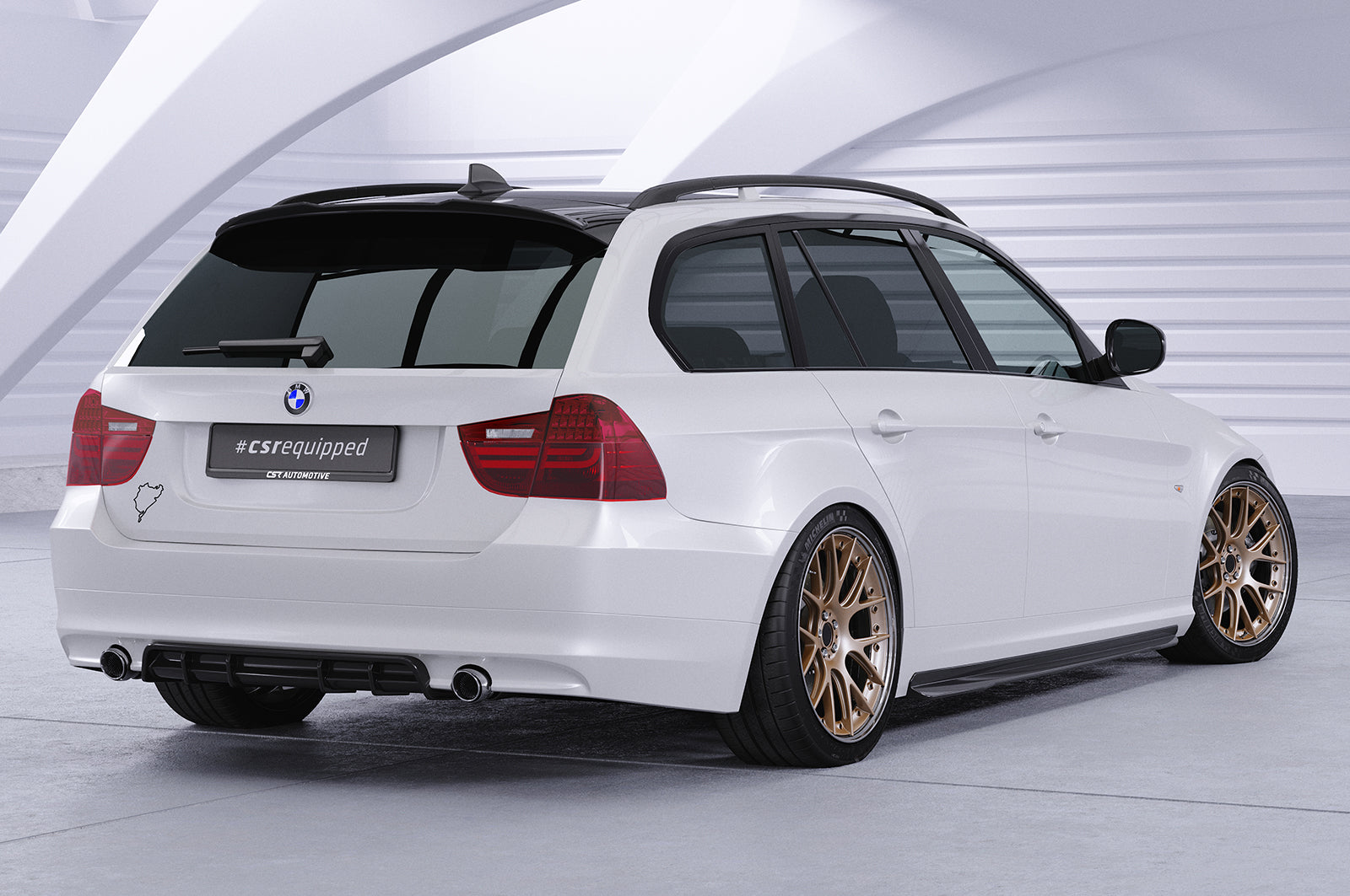 Diffusor | Heckansatz mit ABE für BMW 3er E90 / E91 HA435