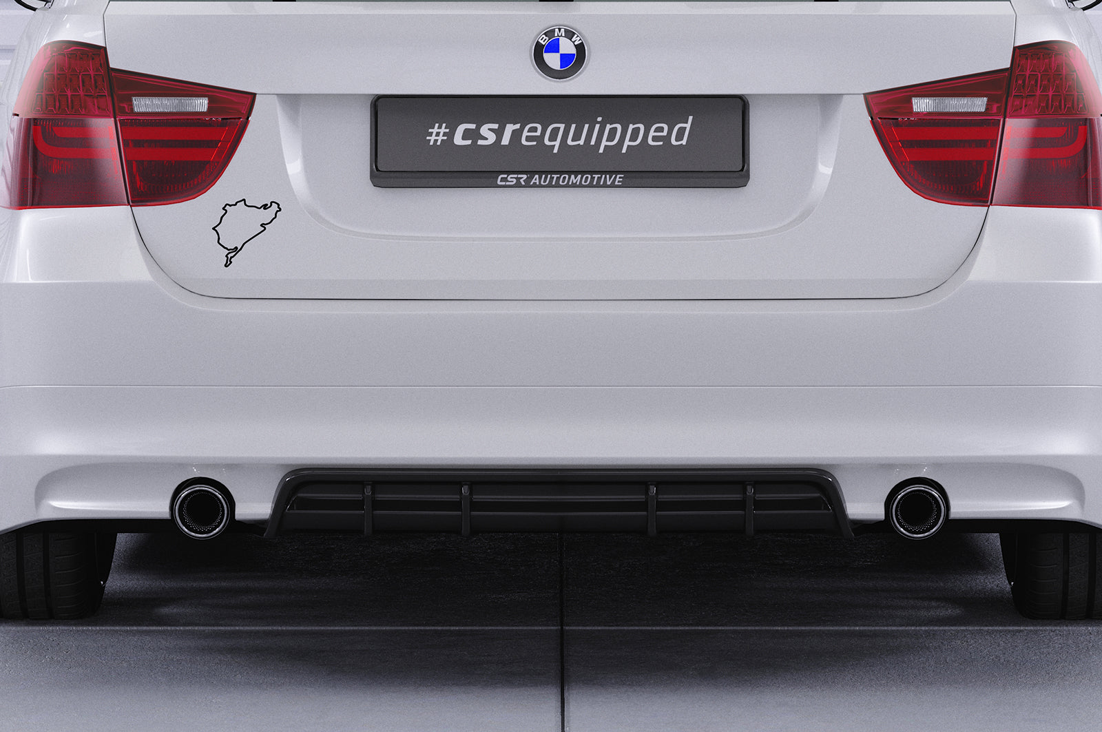 Diffusor | Heckansatz mit ABE für BMW 3er E90 / E91 HA435