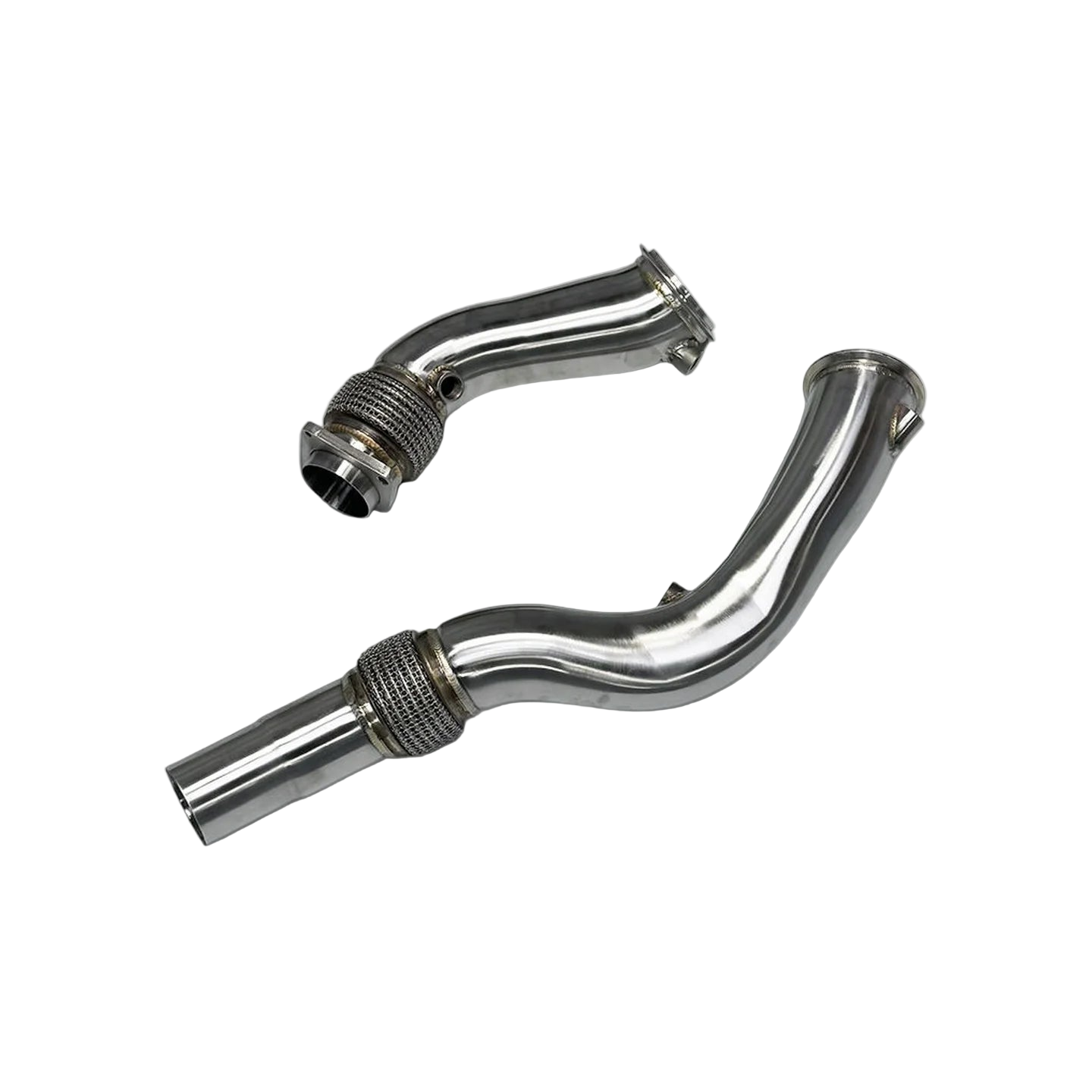 Edelstahl Downpipes mit und ohne Thermoisolierung passend für den S55 Motor
