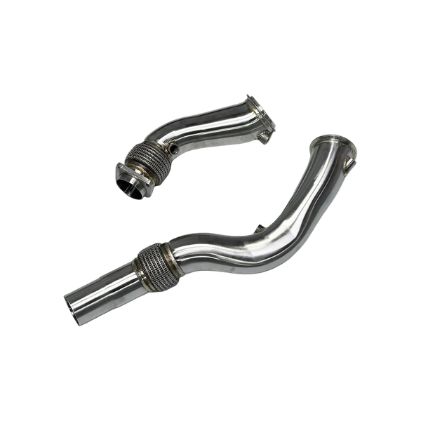 Edelstahl Downpipes mit und ohne Thermoisolierung passend für den S55 Motor