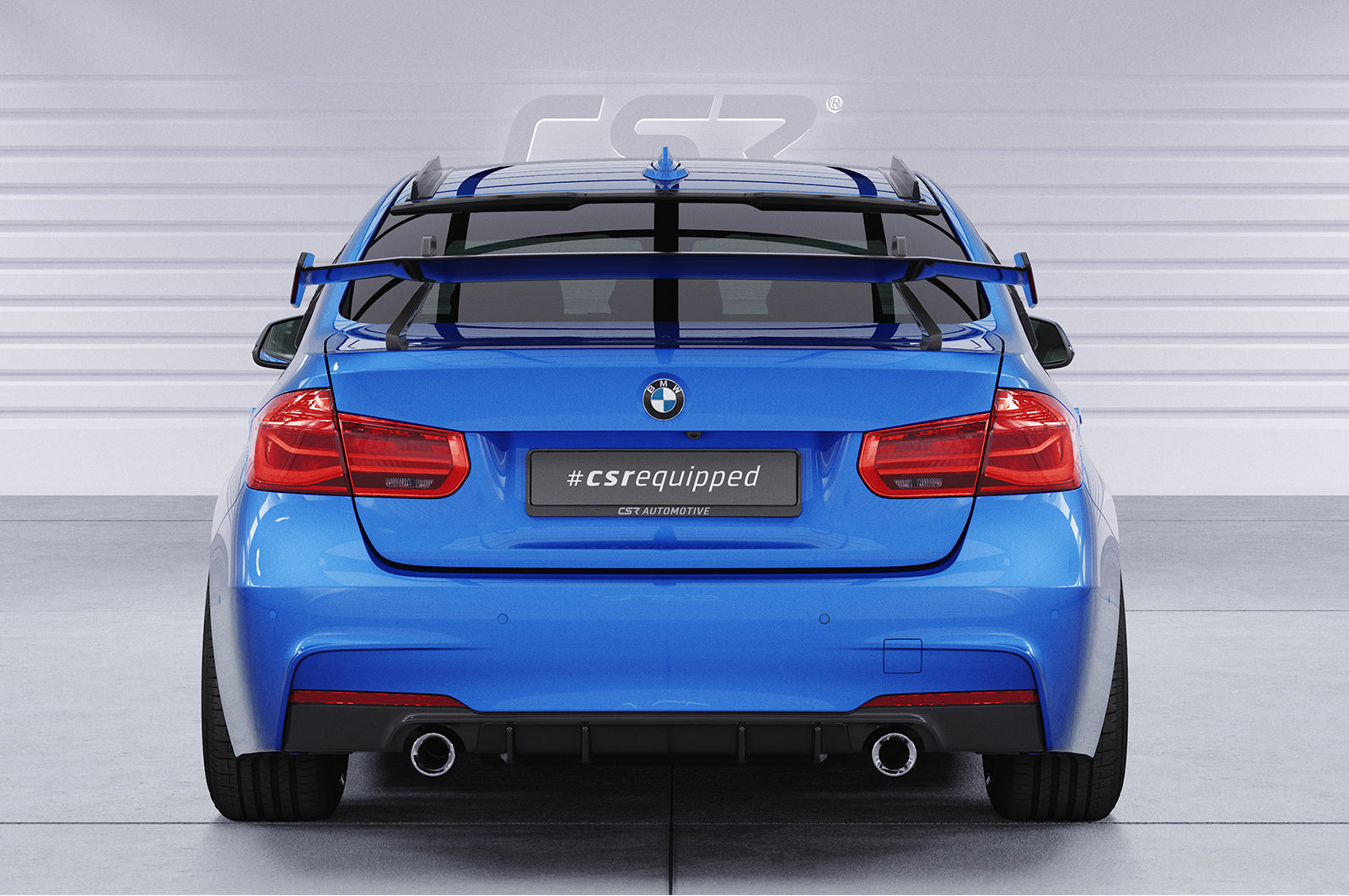 Schwanenhals Heckflügel mit ABE für BMW 3er F30 / M3 F80 Limousine SHF003-D01-F002-F-L