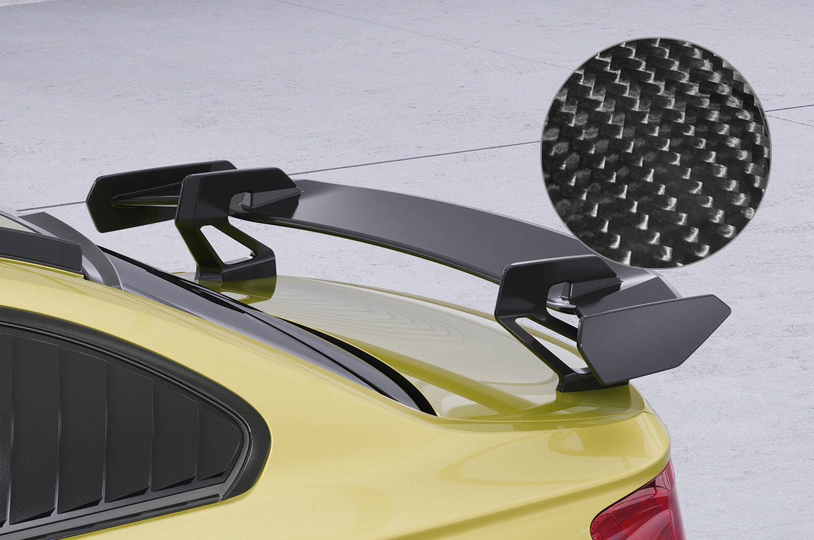 Schwanenhals Heckflügel mit ABE für BMW 2er/M2 F22/F23/F87 Coupe SHF011-D01-F002-C