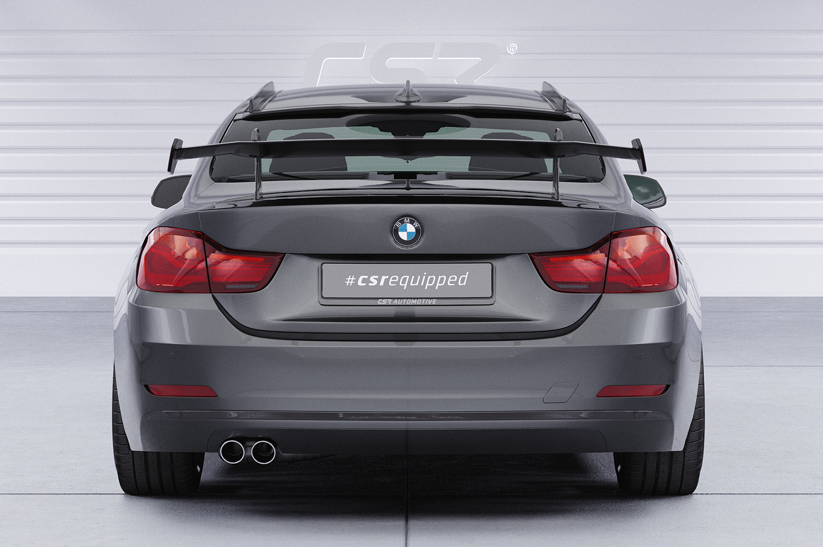 Schwanenhals Heckflügel mit ABE für BMW 4er F32 Coupe SHF015-D02-F002-F-L