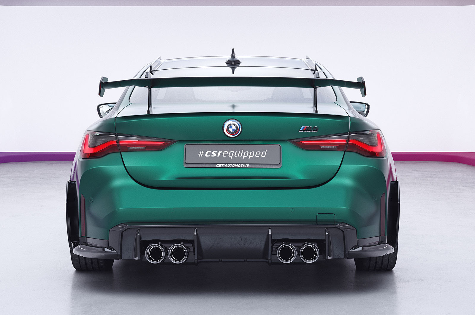Schwanenhals Heckflügel mit ABE für BMW 4er G22 / M4 G82 Coupe SHF017-D02-F002-F-L