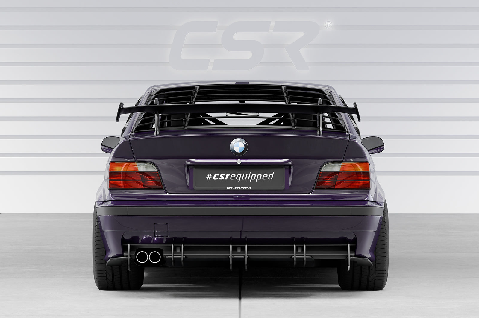 Schwanenhals Heckflügel mit ABE für BMW 3er / M3 E36 Coupe SHF019-D01-F003-F-L