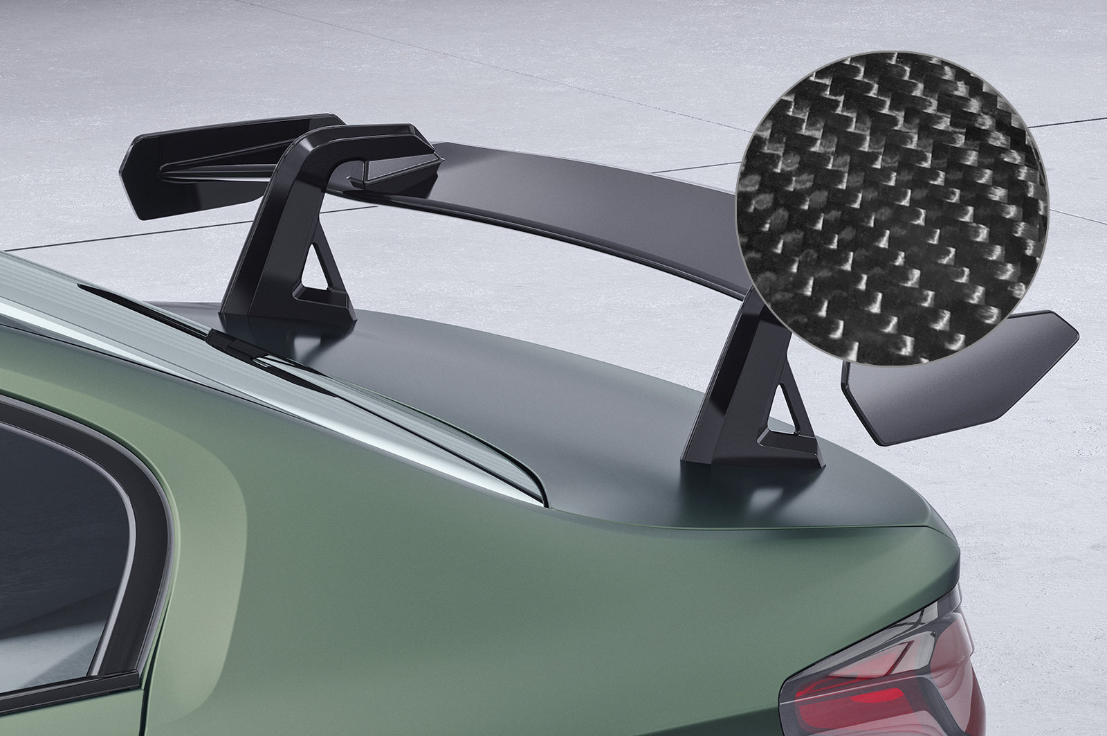 Schwanenhals Heckflügel mit ABE für BMW 5er G30 / M5 F90 Limousine SHF023-D02-F002-C