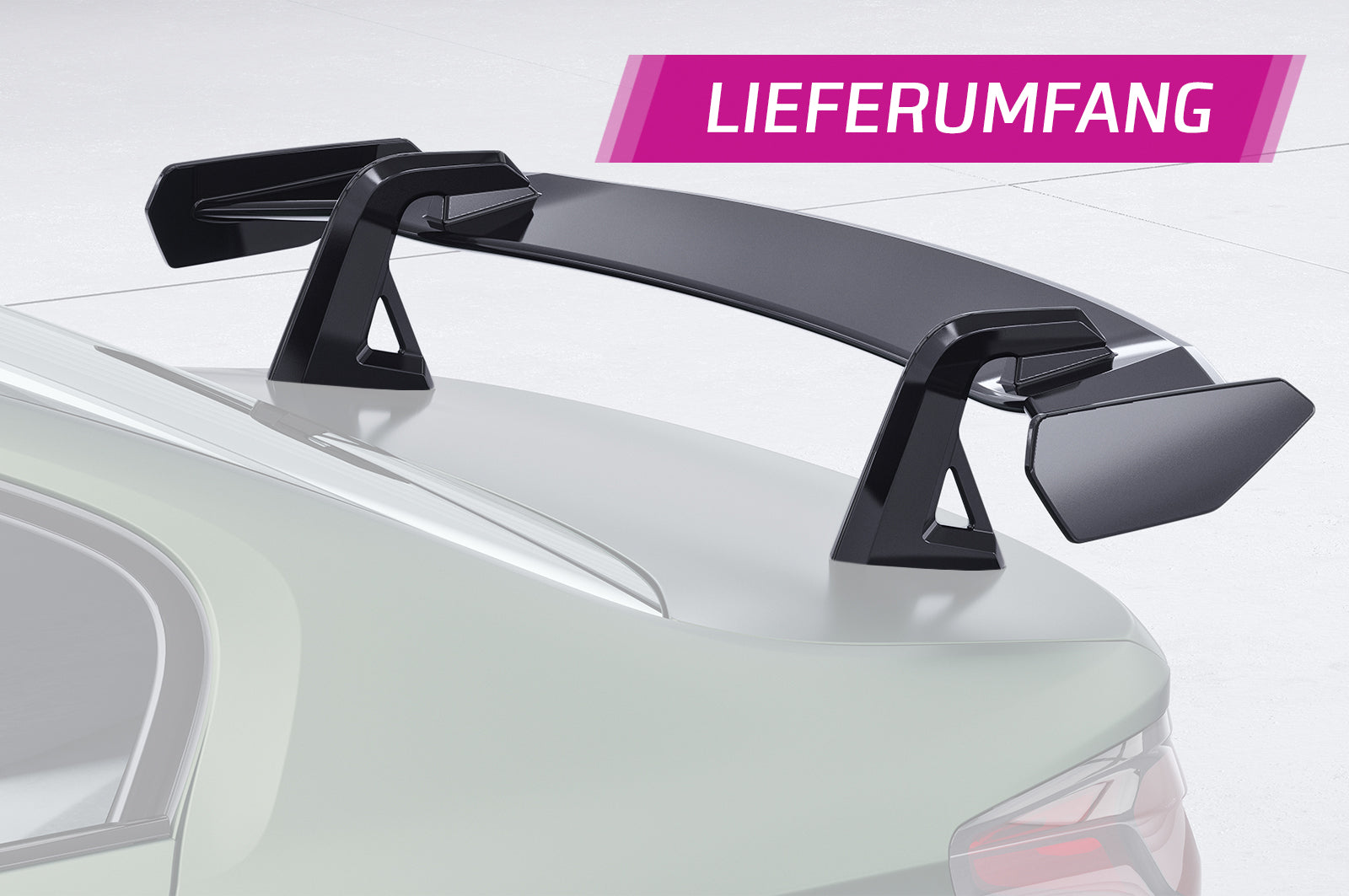 Schwanenhals Heckflügel mit ABE für BMW 5er G30 / M5 F90 Limousine SHF023-D02-F002-F-L