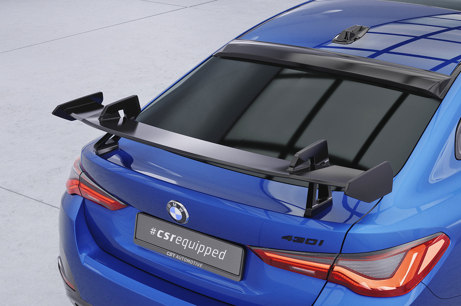 Schwanenhals Heckflügel mit ABE für BMW 4er / i4 G26 Gran Coupe SHF025-D01-F002-F-L