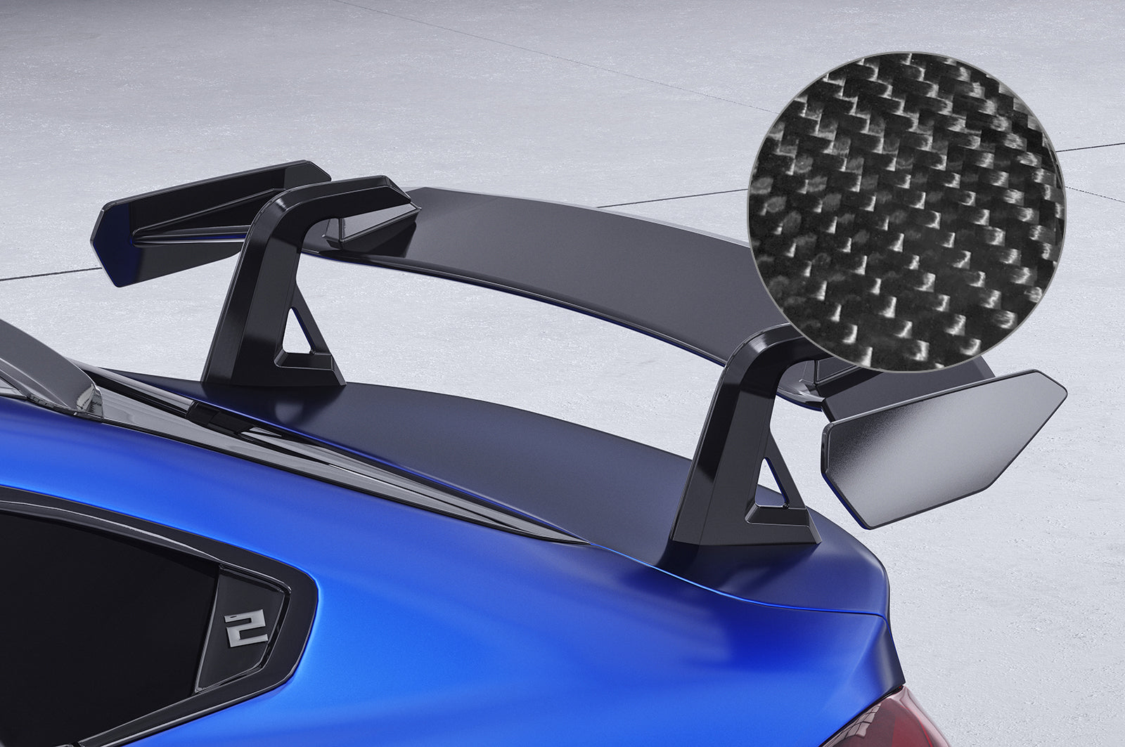 Schwanenhals Heckflügel mit ABE für BMW 2er F74 Gran Coupe SHF026-D02-F002-C