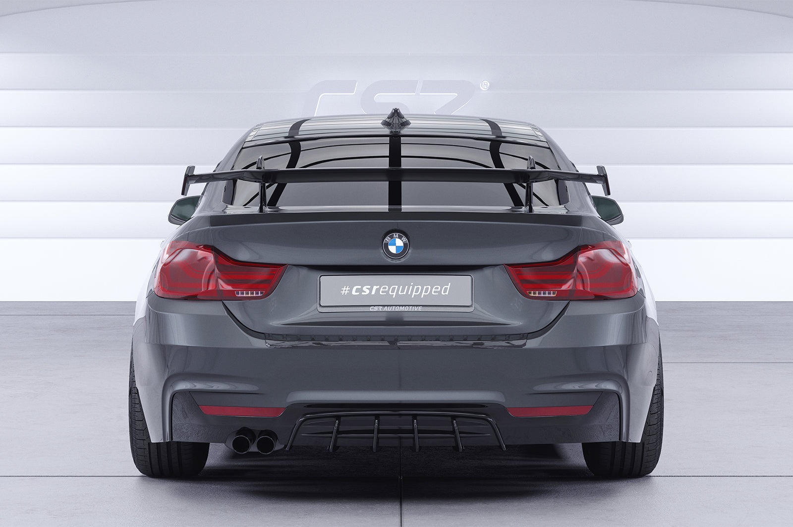 Schwanenhals Heckflügel mit ABE für BMW 4er F36 Gran Coupe SHF027-D02-F002-C