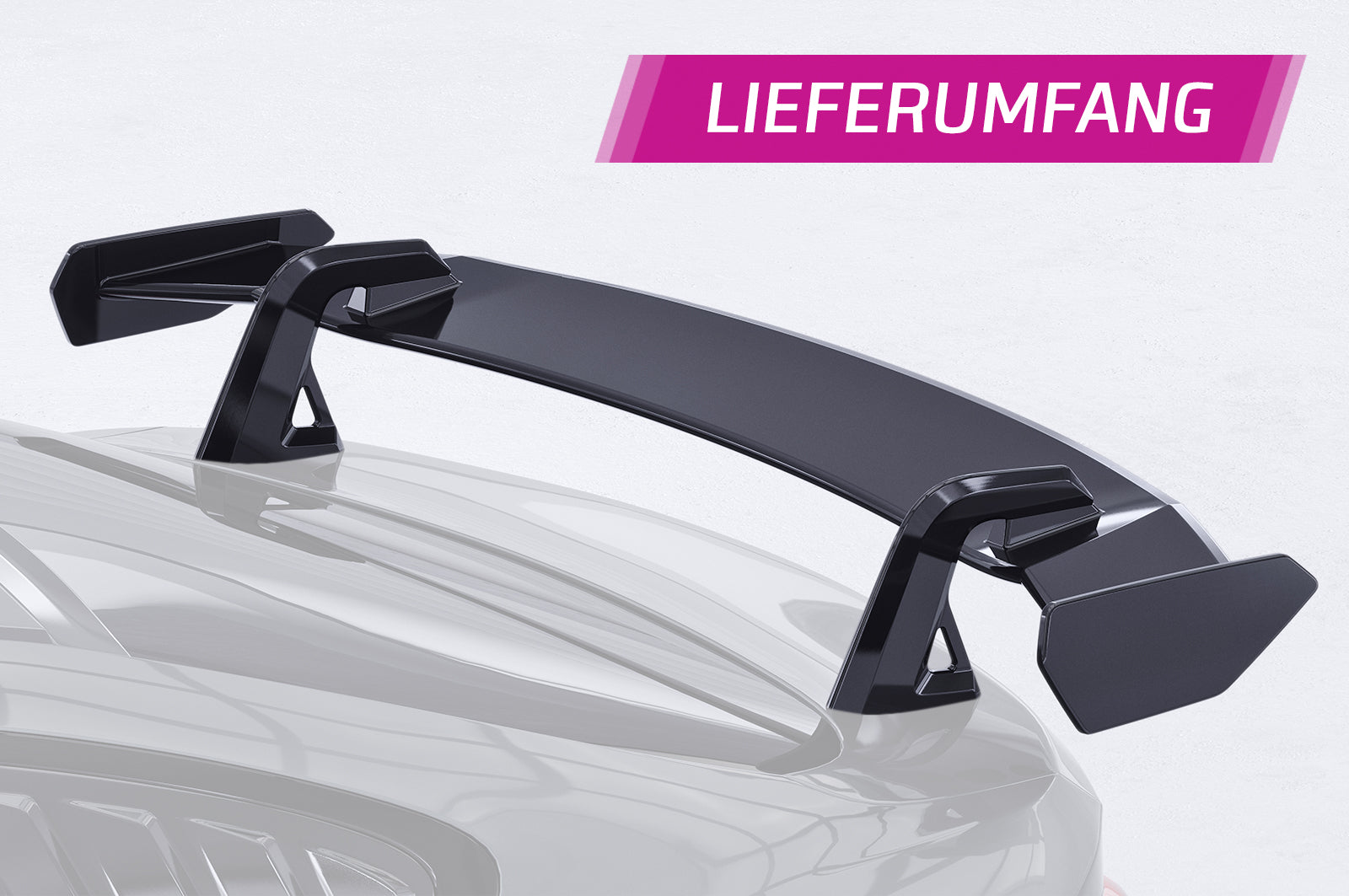 Schwanenhals Heckflügel mit ABE für BMW 4er F36 Gran Coupe SHF027-D02-F002-F-L