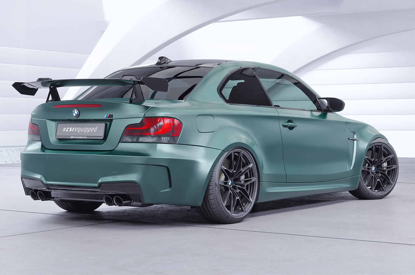 Schwanenhals Heckflügel mit ABE für BMW 1er / M1 E82 Coupe SHF043-D02-F002-C