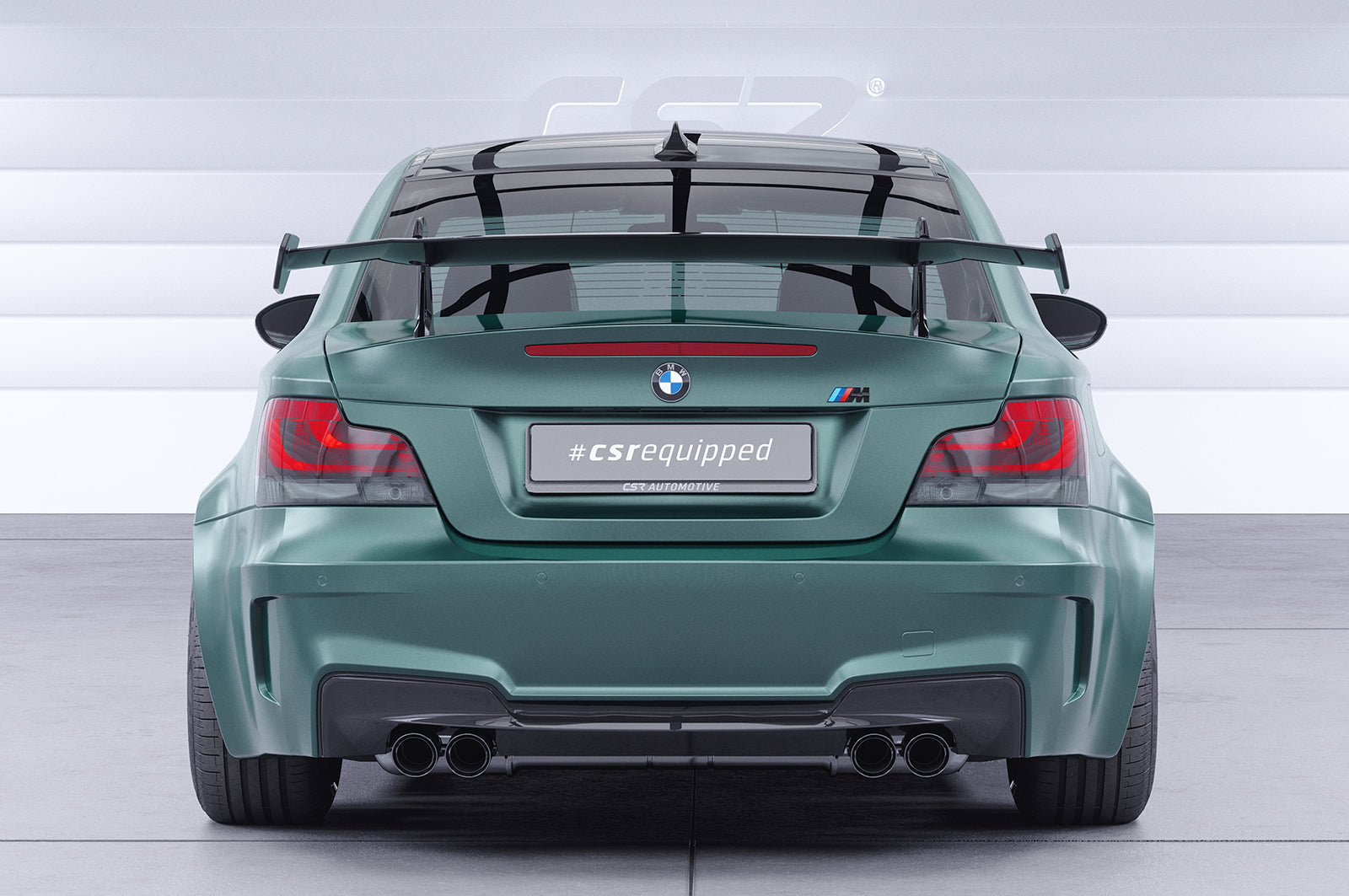 Schwanenhals Heckflügel mit ABE für BMW 1er / M1 E82 Coupe SHF043-D02-F002-C