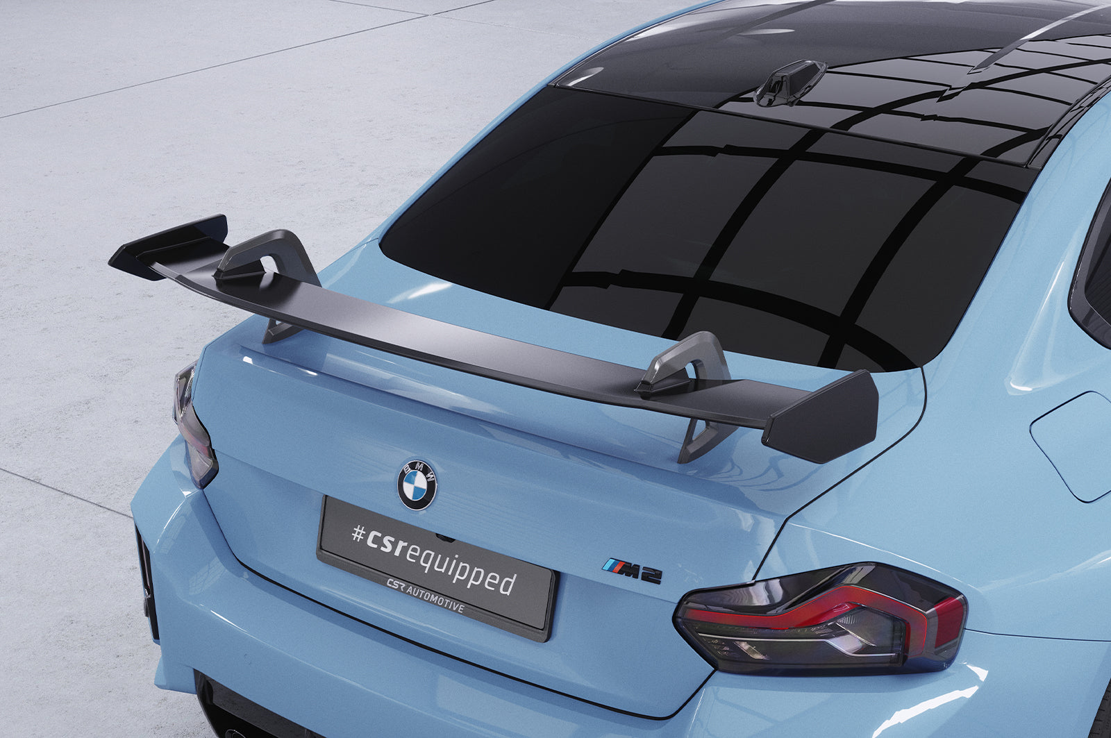 Schwanenhals Heckflügel mit ABE für BMW 2er G42 / M2 G87 Coupe SHF056-D02-F002-F-L