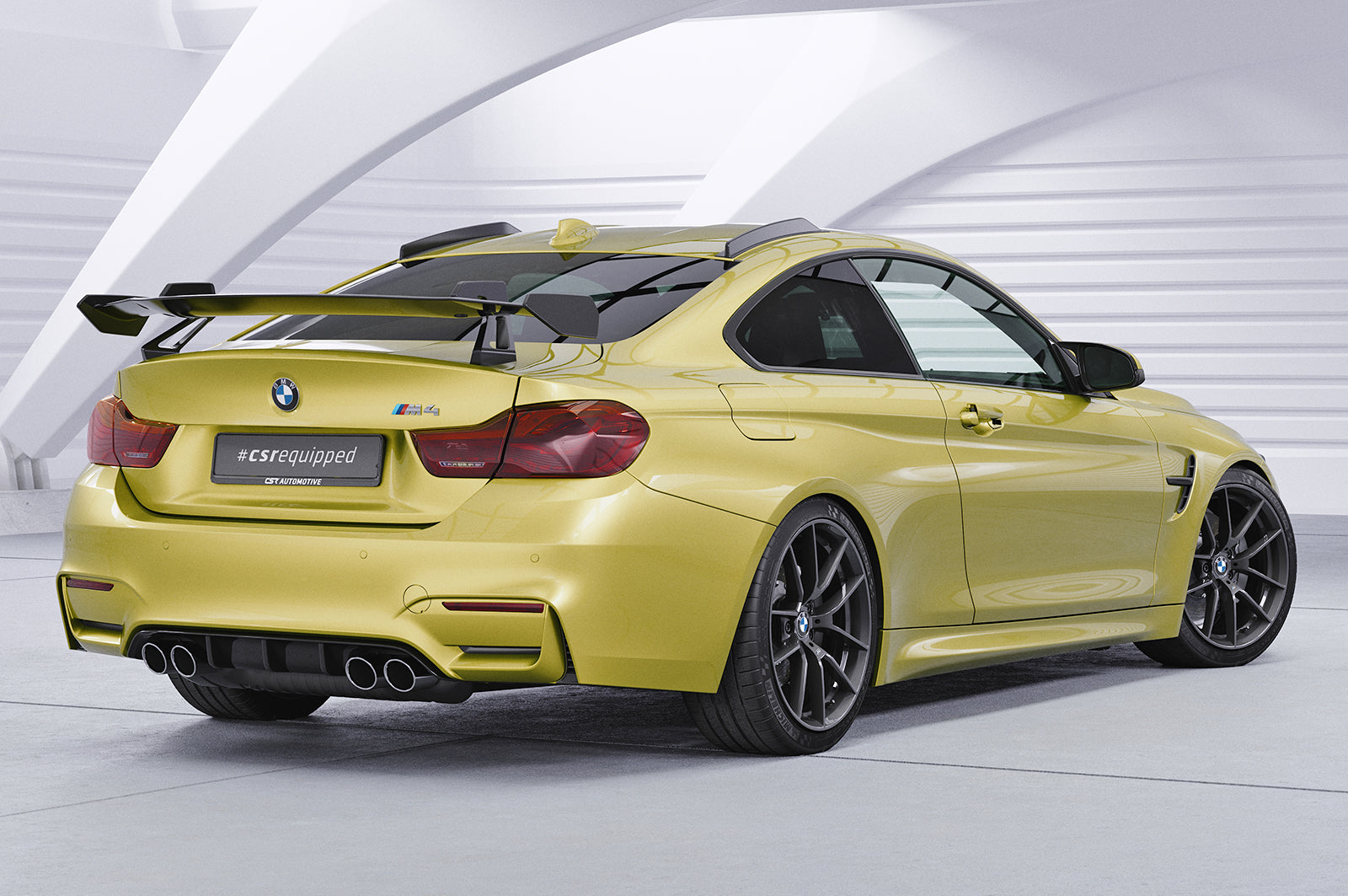 Schwanenhals Heckflügel mit ABE für BMW M4 F82 Coupe SHF059-D01-F002-F-L
