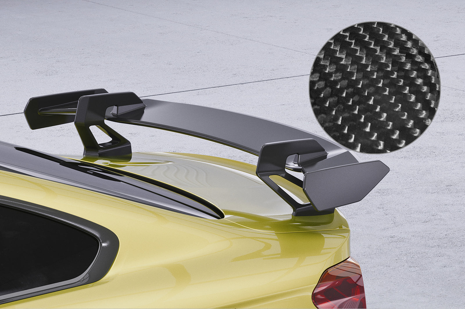 Schwanenhals Heckflügel mit ABE für BMW M4 F82 Coupe SHF059-D01-F002-C