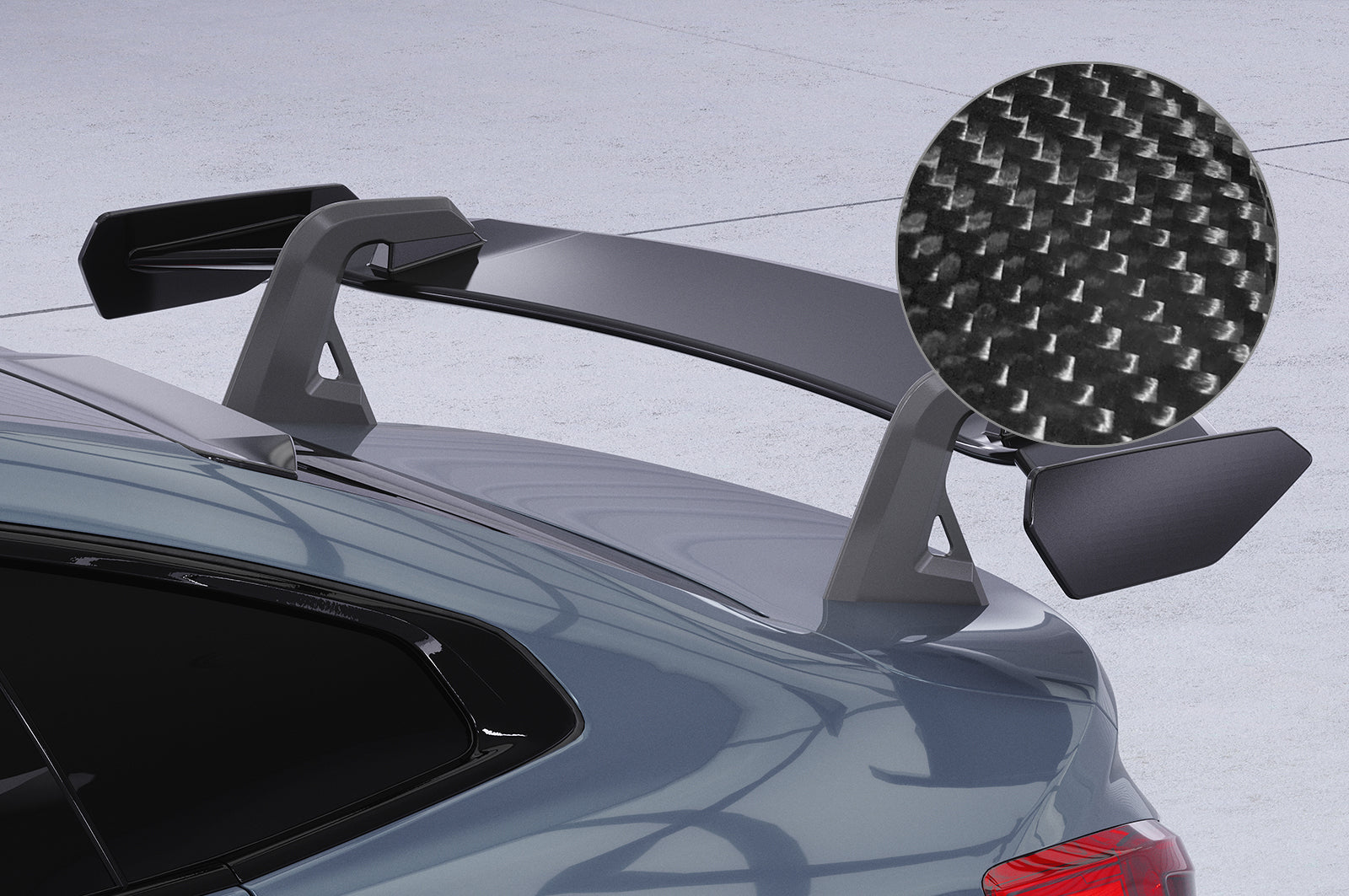 Schwanenhals Heckflügel mit ABE für BMW 2er F44 Gran Coupe SHF071-D02-F002-C