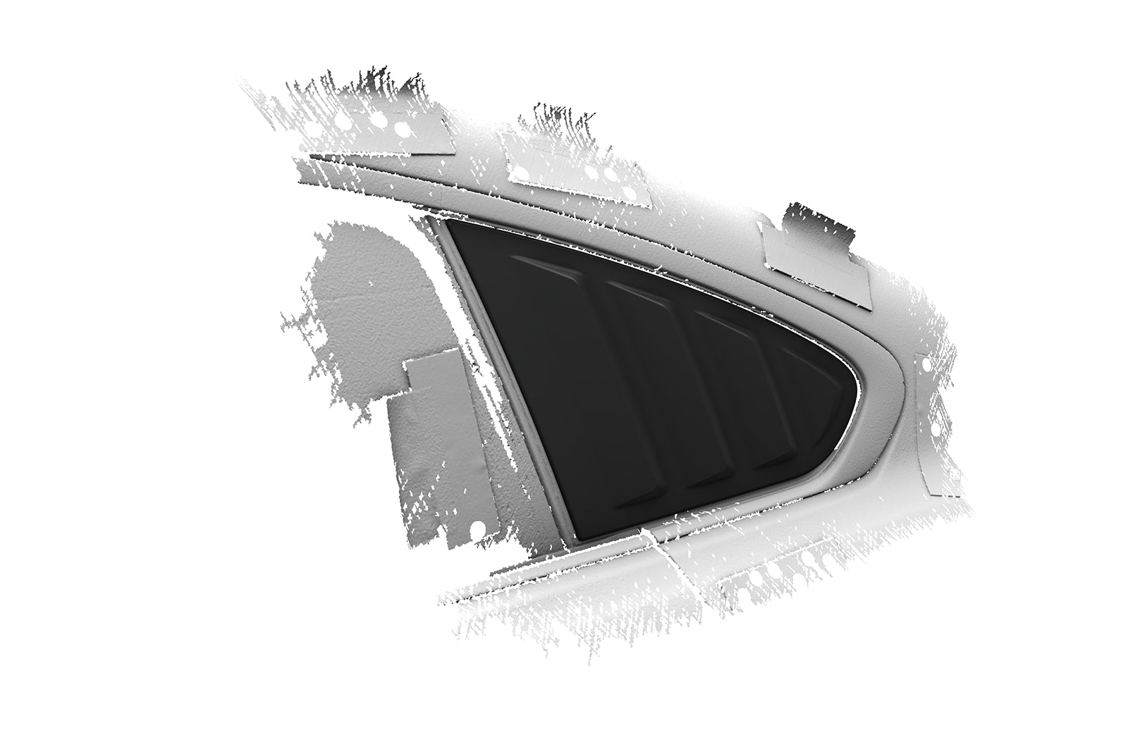 Seitenscheibenblenden mit ABE für BMW 4er F36 Gran Coupe SSB017