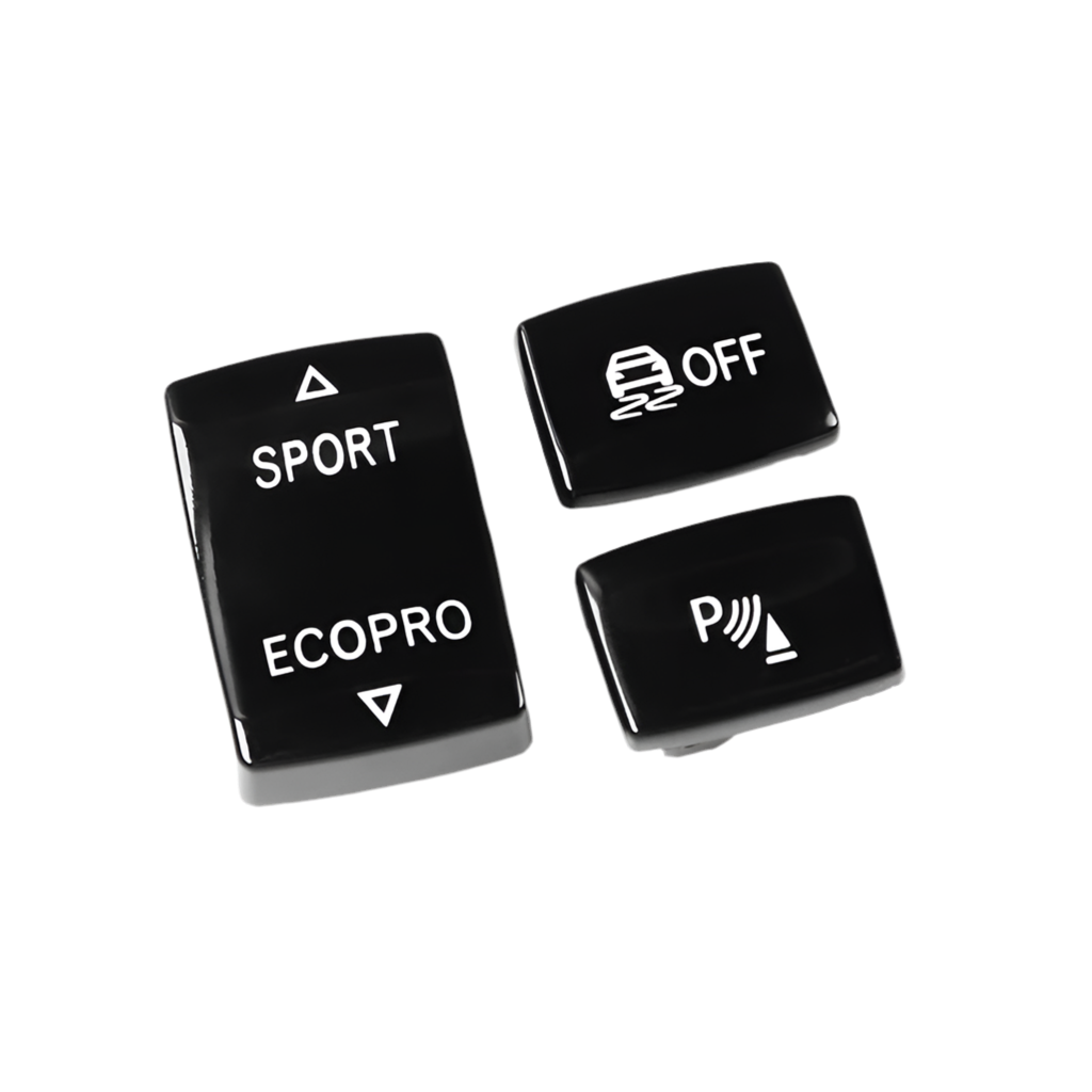 Farbige Fahrmodi-Knöpfe