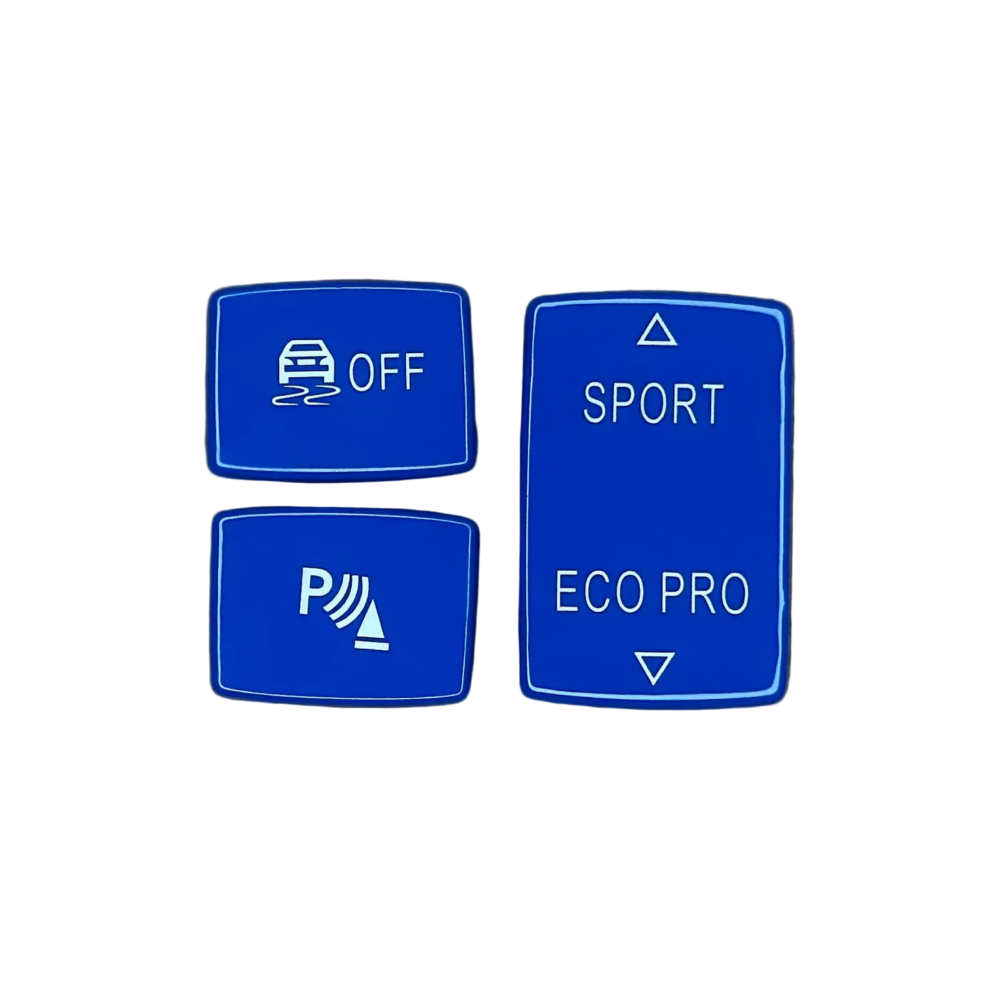 Farbige Fahrmodi-Knöpfe