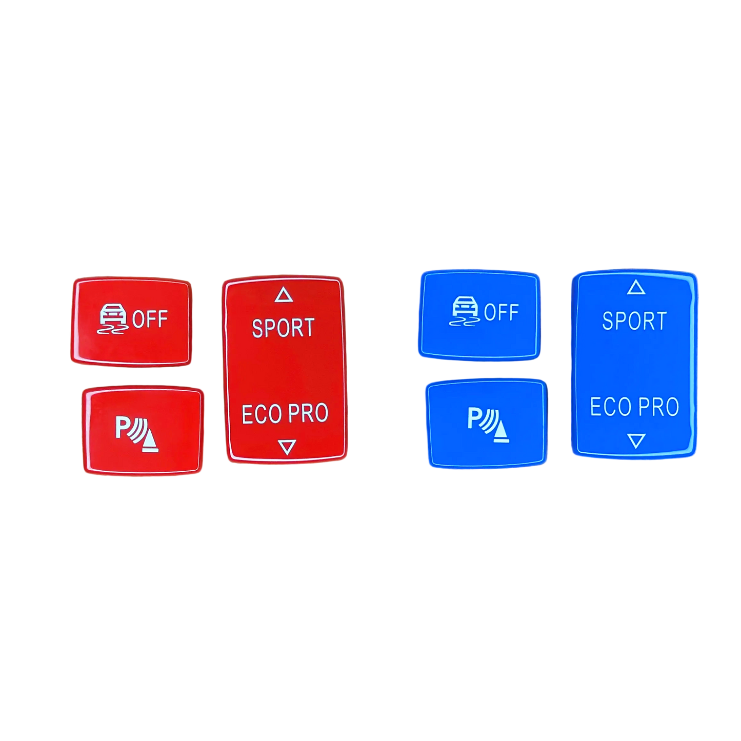 Farbige Fahrmodi-Knöpfe