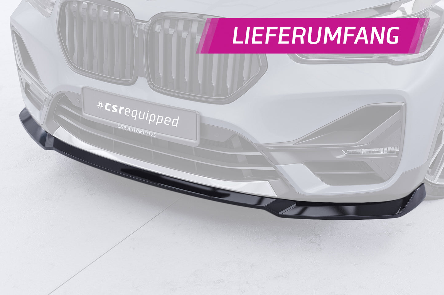 Frontspoiler | Cup-Spoilerlippe mit ABE für BMW  X1 (F48) CSL662