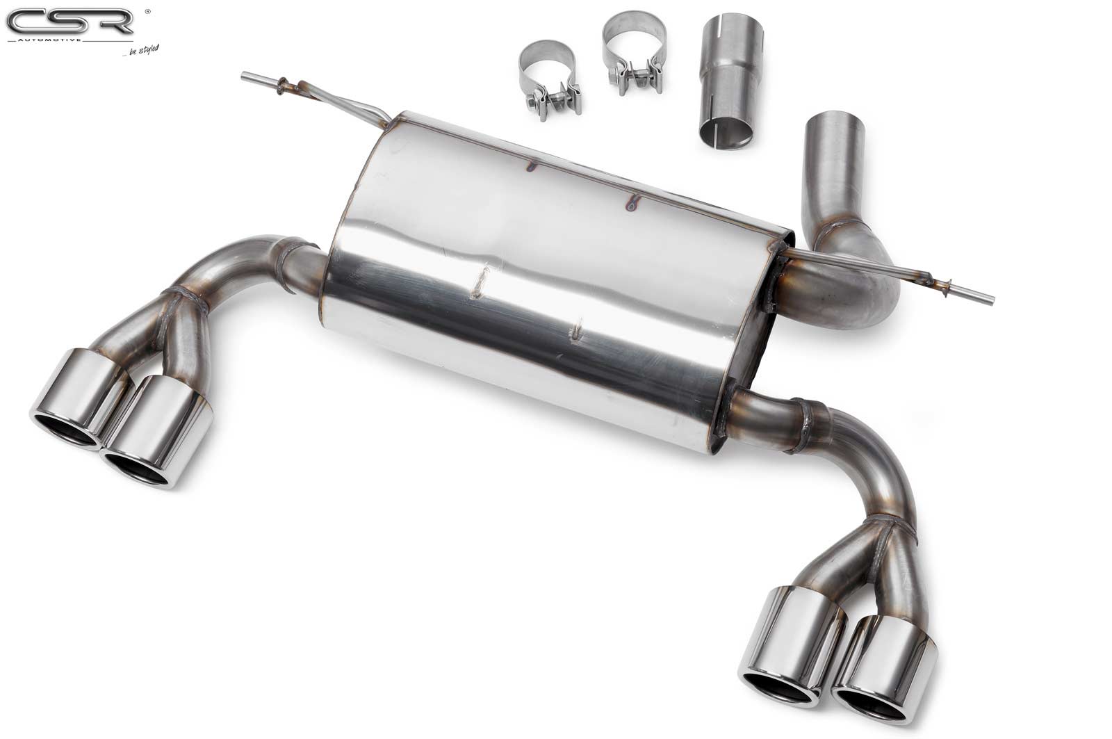 Endschalldämpfer mit Endrohren für BMW 3er F30/F31, 4er F32 ESD108