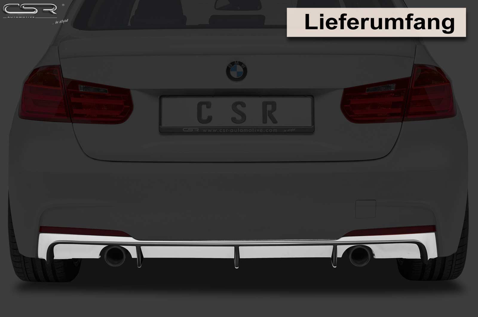 Diffusor | Heckansatz für BMW 3er F30/F31 Limousine/Touring HA164