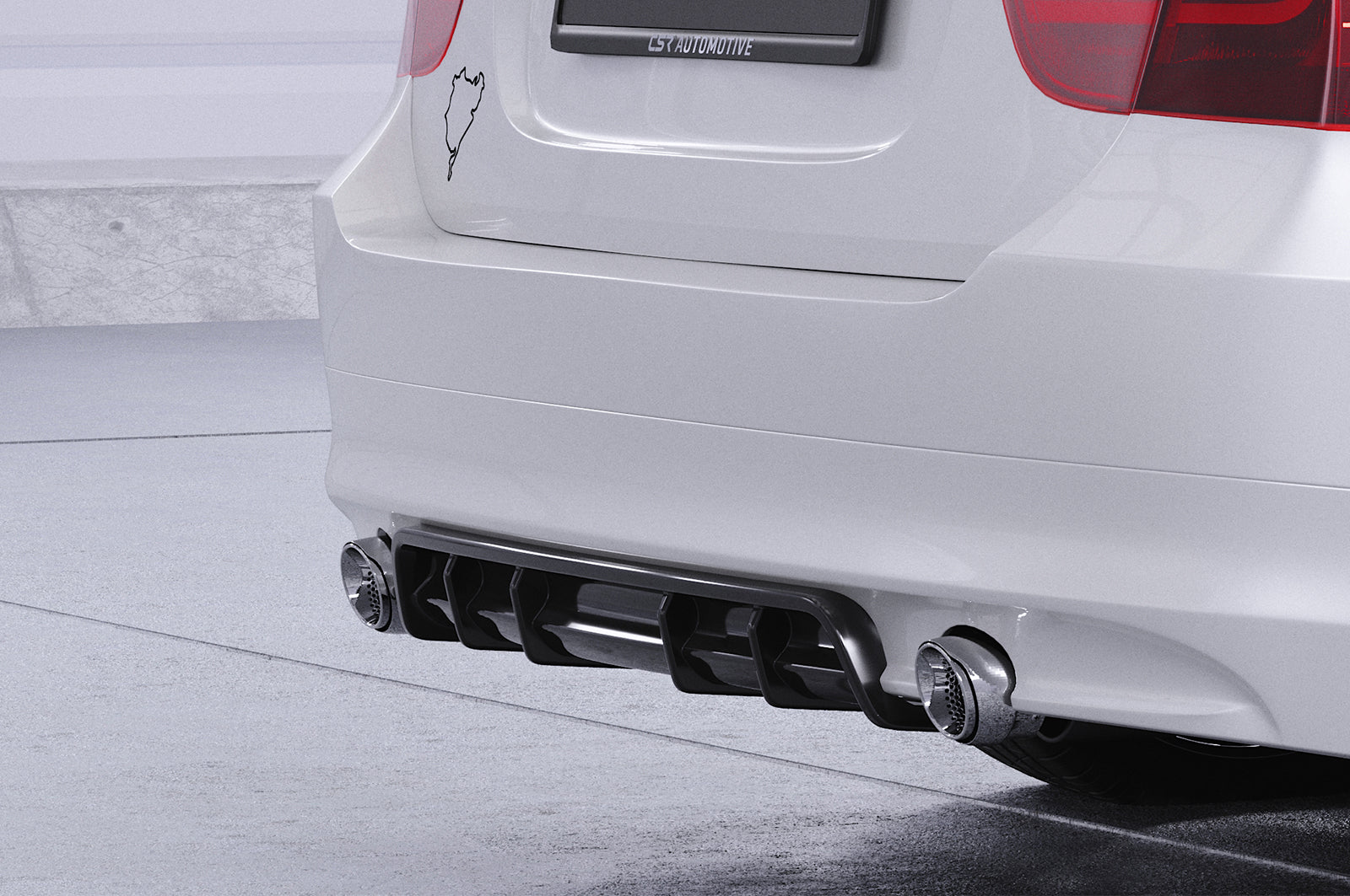 Diffusor | Heckansatz mit ABE für BMW 3er E90 / E91 HA435