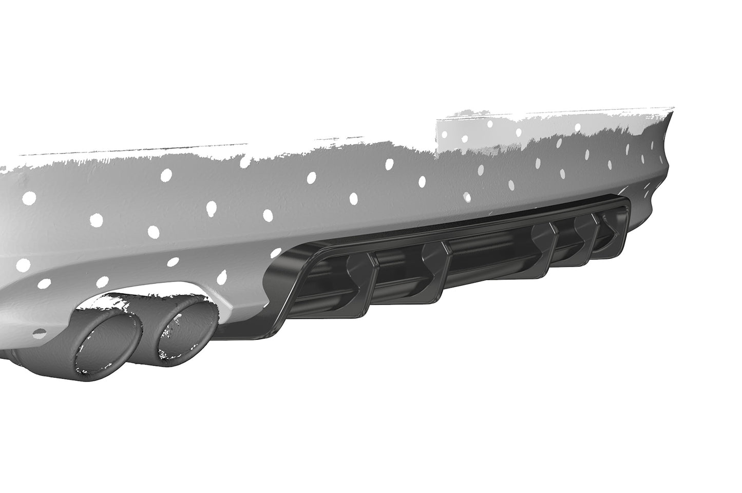 Diffusor | Heckansatz mit ABE für BMW 3er E90 / E91 HA435