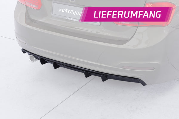 Diffusor | Heckansatz mit ABE für BMW 3er F30 Limousine HA485