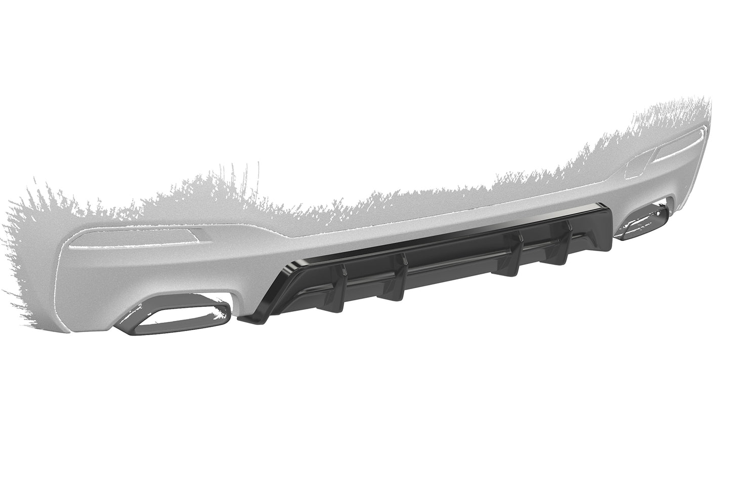 Diffusor | Heckansatz mit ABE für BMW 5er G30 / G31 M-Paket HA486