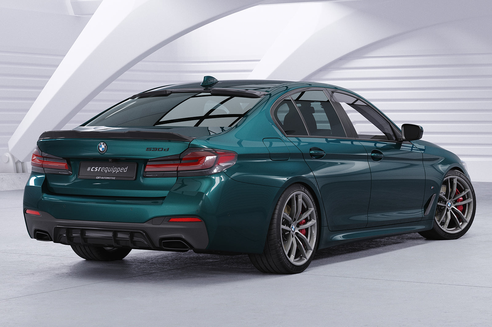 Heckscheibenblende mit ABE für BMW 5er G30 Limousine HSB101