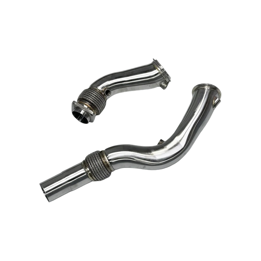 Edelstahl Downpipes mit und ohne Thermoisolierung - Für den S55 Motor