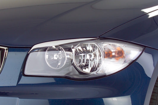 Scheinwerferblenden für BMW 1er E81,E82,E87,E88 chrom SB026