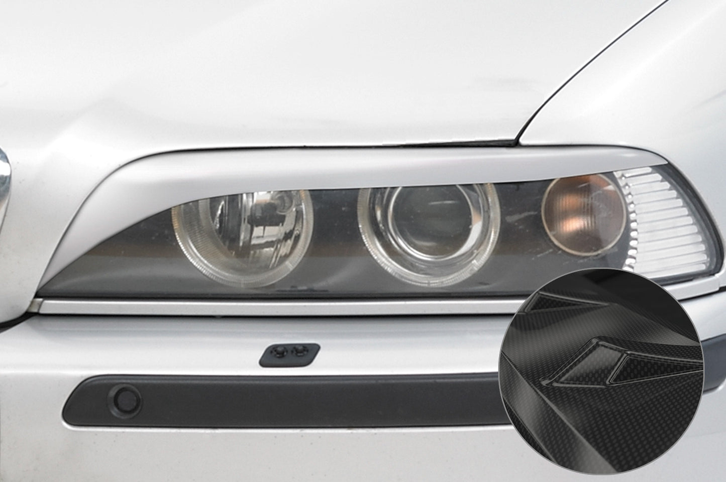 Scheinwerferblenden Carbon Look für BMW 5er E39 SB060-C