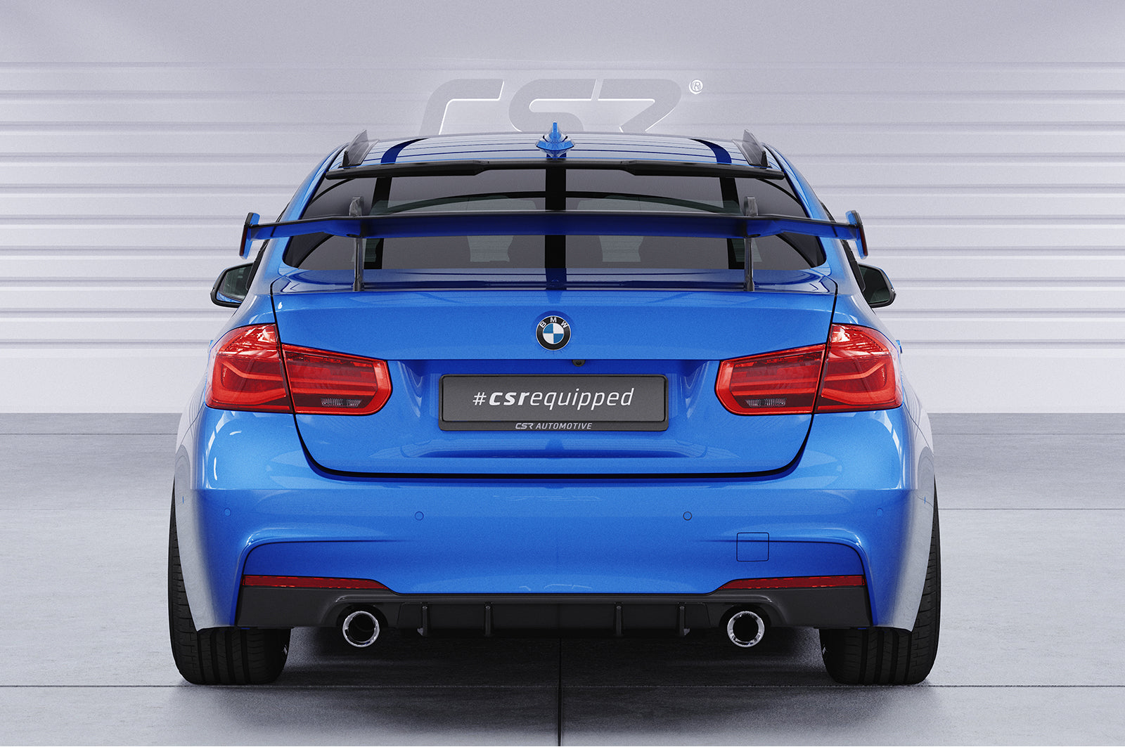 Schwanenhals Heckflügel mit ABE für BMW 3er F30 / M3 F80 Limousine SHF003-D02-F002-F-L
