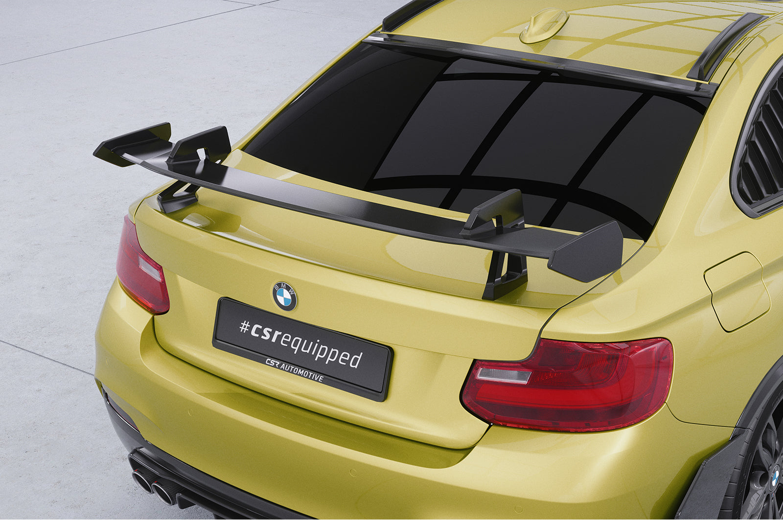 Schwanenhals Heckflügel mit ABE für BMW 2er/M2 F22/F23/F87 Coupe SHF011-D01-F002-F-L