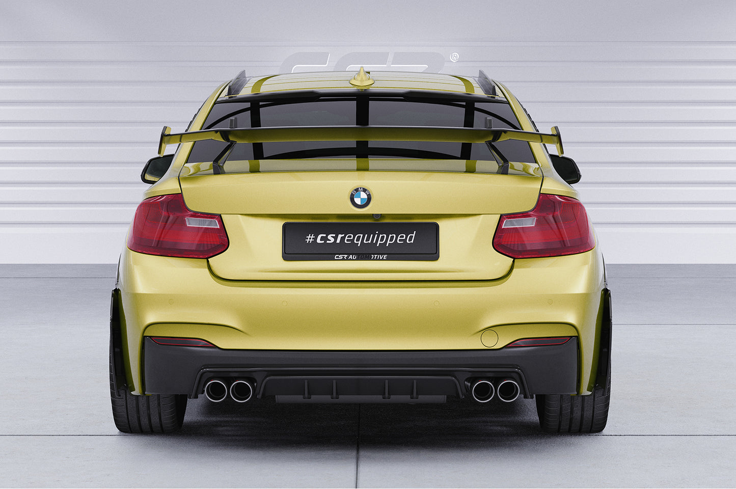 Schwanenhals Heckflügel mit ABE für BMW 2er/M2 F22/F23/F87 Coupe SHF011-D01-F