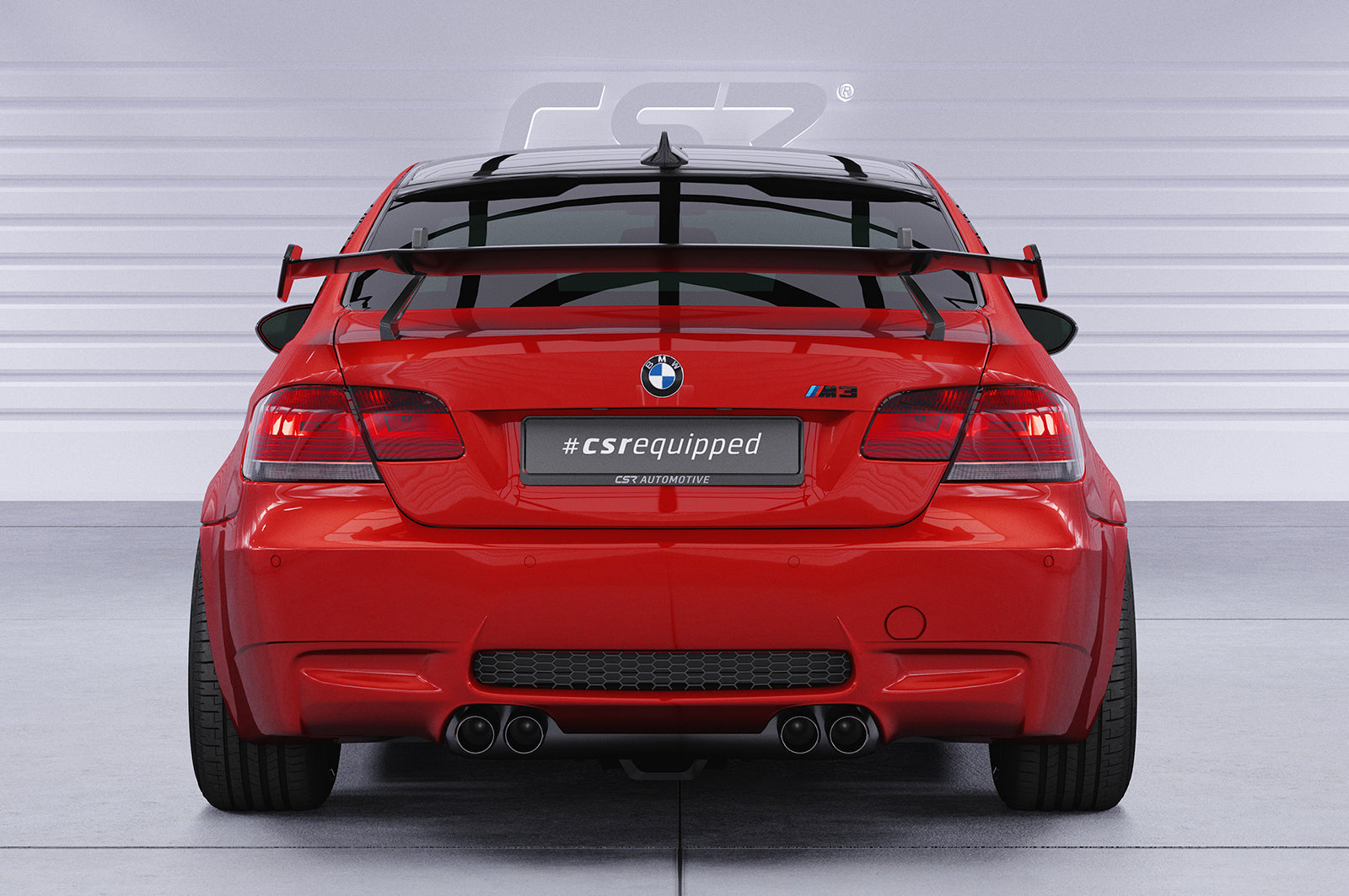 Schwanenhals Heckflügel mit ABE für BMW 3er E92 / M3 E92 Coupe SHF013-D01-F002-F-L