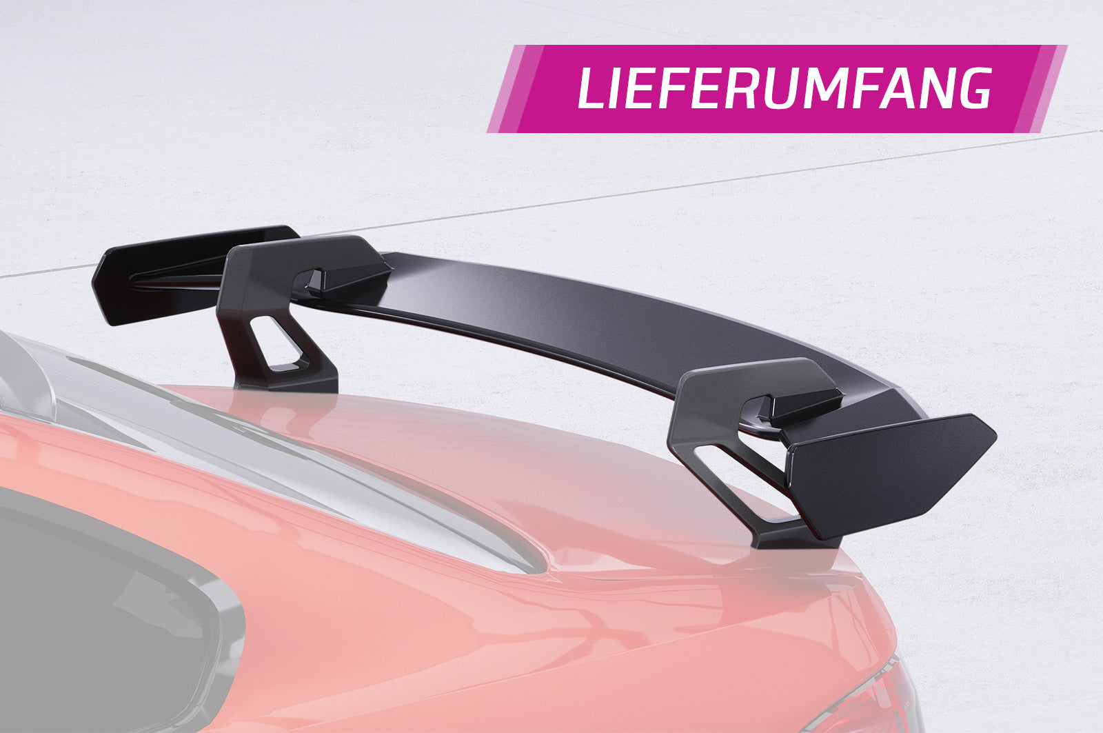 Schwanenhals Heckflügel mit ABE für BMW 3er E92 / M3 E92 Coupe SHF013-D01-F002-F-L